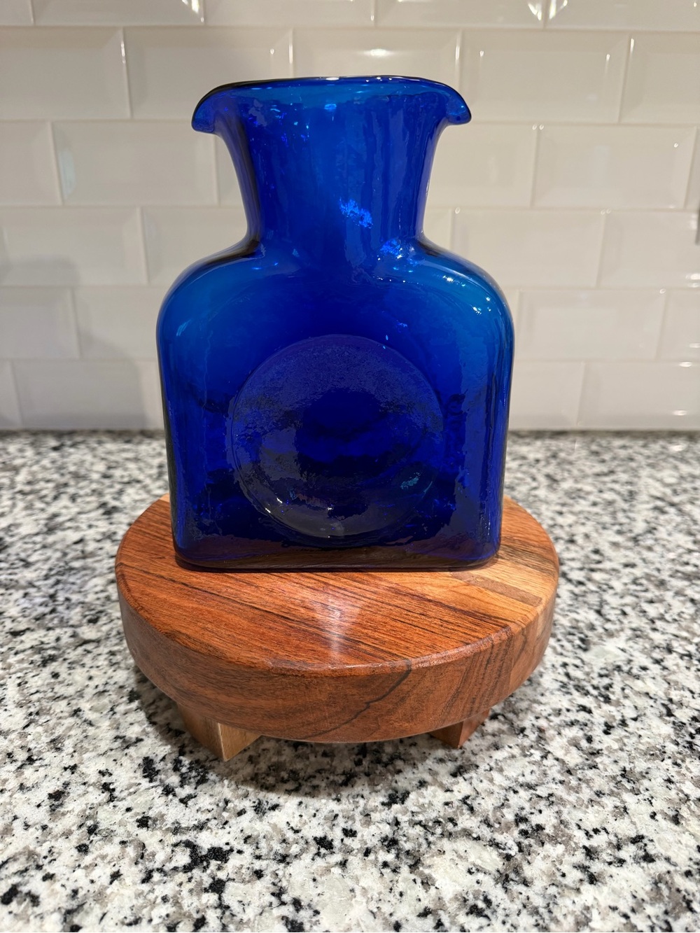 Cobalt Blue Art Glass Vase